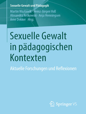 cover image of Sexuelle Gewalt in pädagogischen Kontexten